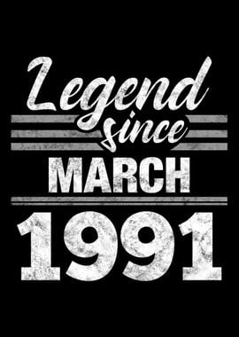 Legend Since March 1991