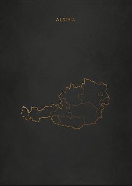 Gold Austria Map