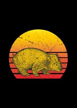 Wombat Vintage Sunset