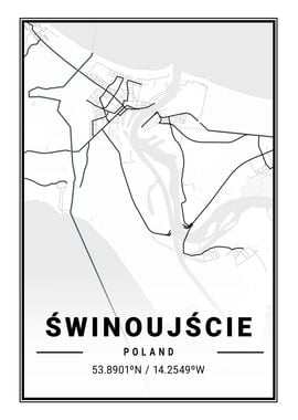 Swinoujscie Light City Map