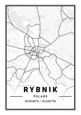 Rybnik Light City Map