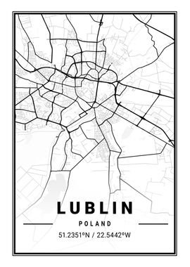 Lublin Light City Map