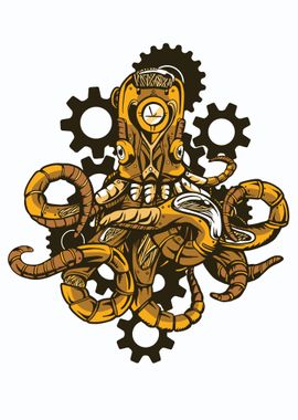 Steampunk Octupus