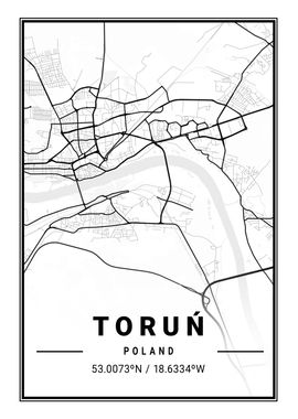 Torun Light City Map