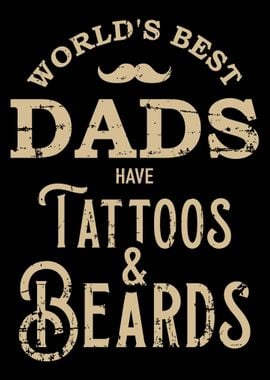 Dads with tattoos and bear