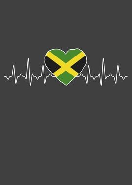 Jamaica Heartbeat Flag