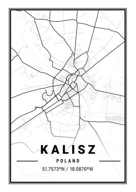 Kalisz Light City Map