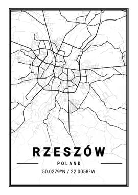 Rzeszow Light City Map