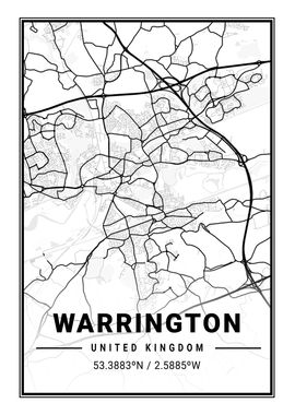 Warrington Light City Map