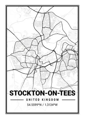 Stockton On Tees Light Map