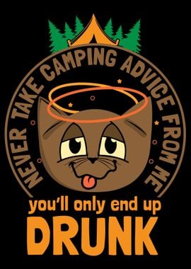 Cat Camping Camper