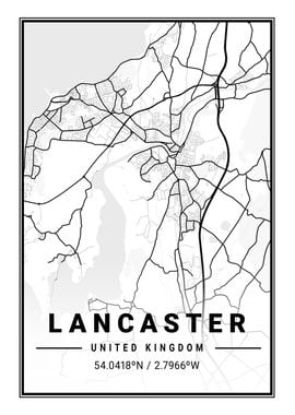 Lancaster Light City Map