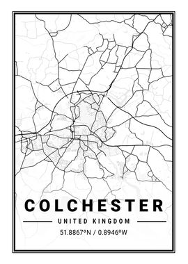 Colchester Light City Map