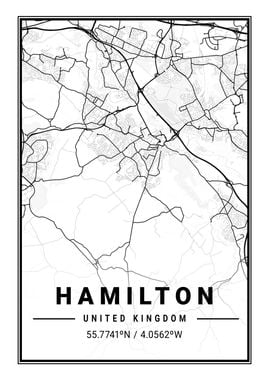 Hamilton Light City Map