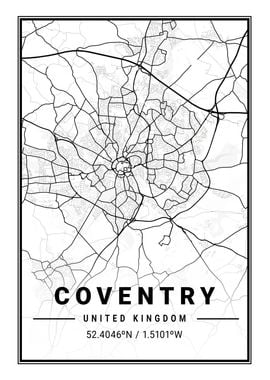 Coventry Light City Map