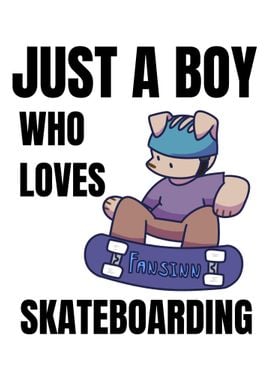 Dog Skateboard boy