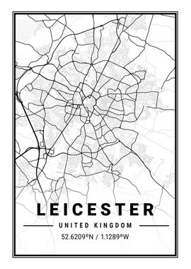 Leicester Light City Map