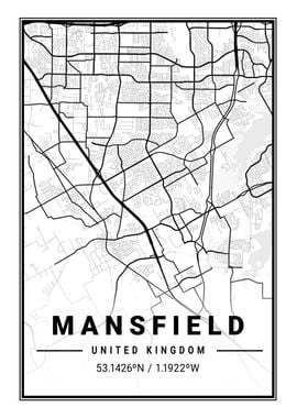 Mansfield Light City Map