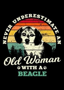 Woman Beagle Dog