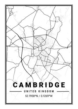 Cambridge Light City Map