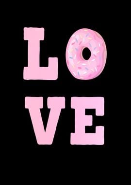 Donuts Love Heart Love