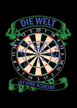 Welt Eine Scheibe Dart