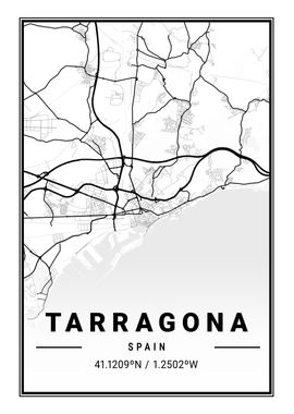 Tarragona Light City Map