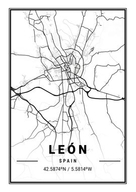 Leon Light City Map