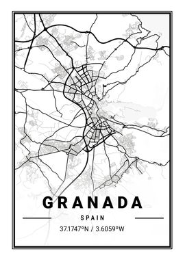 Granada Light City Map