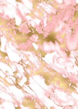 Pink Gold Marble 05