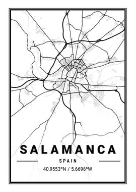 Salamanca Light City Map