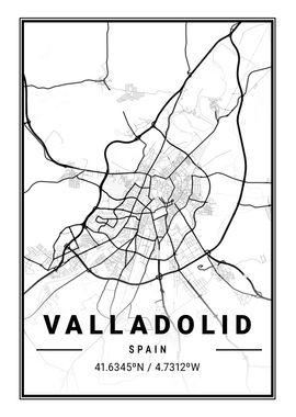 Valladolid Light City Map