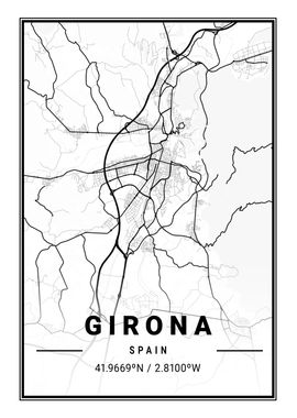 Girona Light City Map