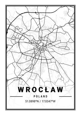 Wroclaw Light City Map