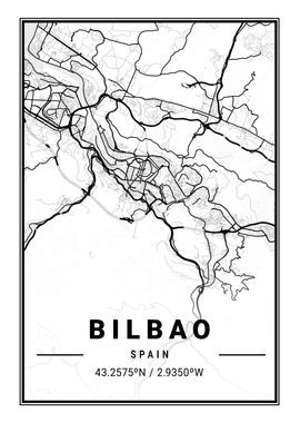 Bilbao Light City Map