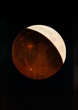 Partial eclipse of moon