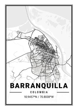 Barranquilla Light Map