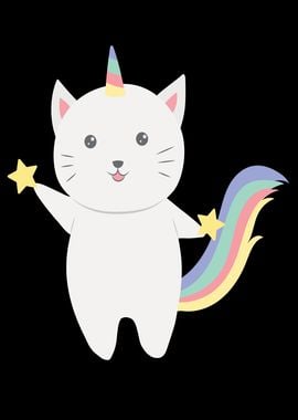 Caticorn Unicorn Cat