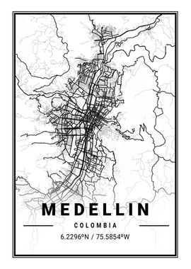 Medellin Light City Map