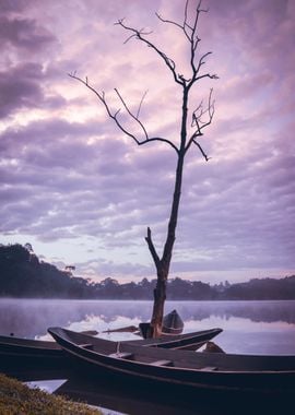 Lake at sunrise