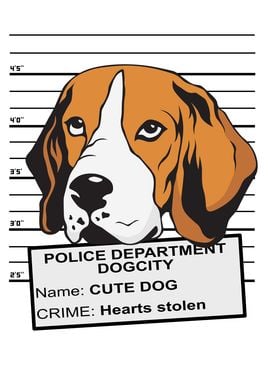 Sweet Beagle Mugshot