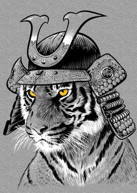 Samurai Sketch Tiger