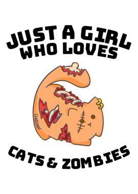 Cat zombie monster girl