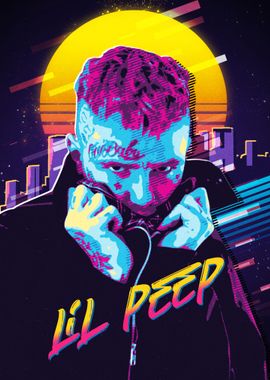 lil peep 80s style