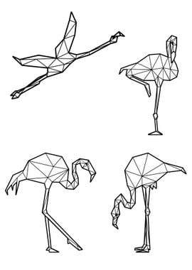 Polygon Flamingo