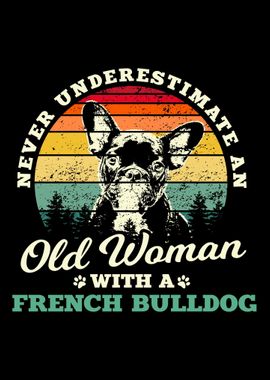 Woman French Bulldog