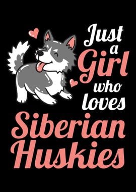 Siberian Husky Dog Girl