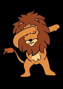 Dabbing Lion