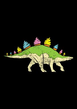 Cute Ice Cream Cup Dinosau