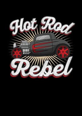 Hot Rod Rebel Retro Car